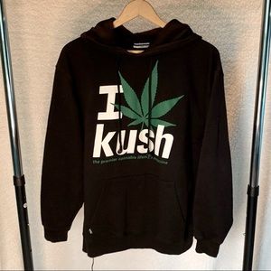 RARE NWOT Kush MP3 music hoodie drawstring earbuds